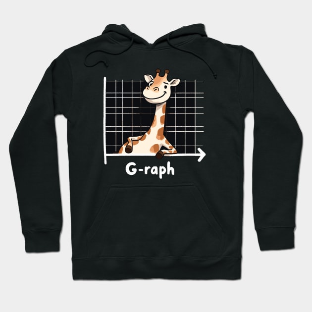 Graph Mathamatic Giraffe Hoodie by DoodleDashDesigns